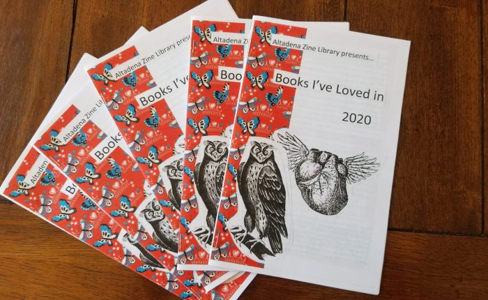 Altadena Library zines and “Books I’ve Loved in 2020”